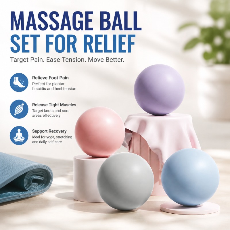 Sports Equipment Pictures - Silicone Fitness Fascia Ball Solid Massage