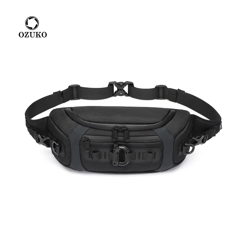 Sports Equipment Bag - OZUKO Waist Bags Tactical Fanny Pack