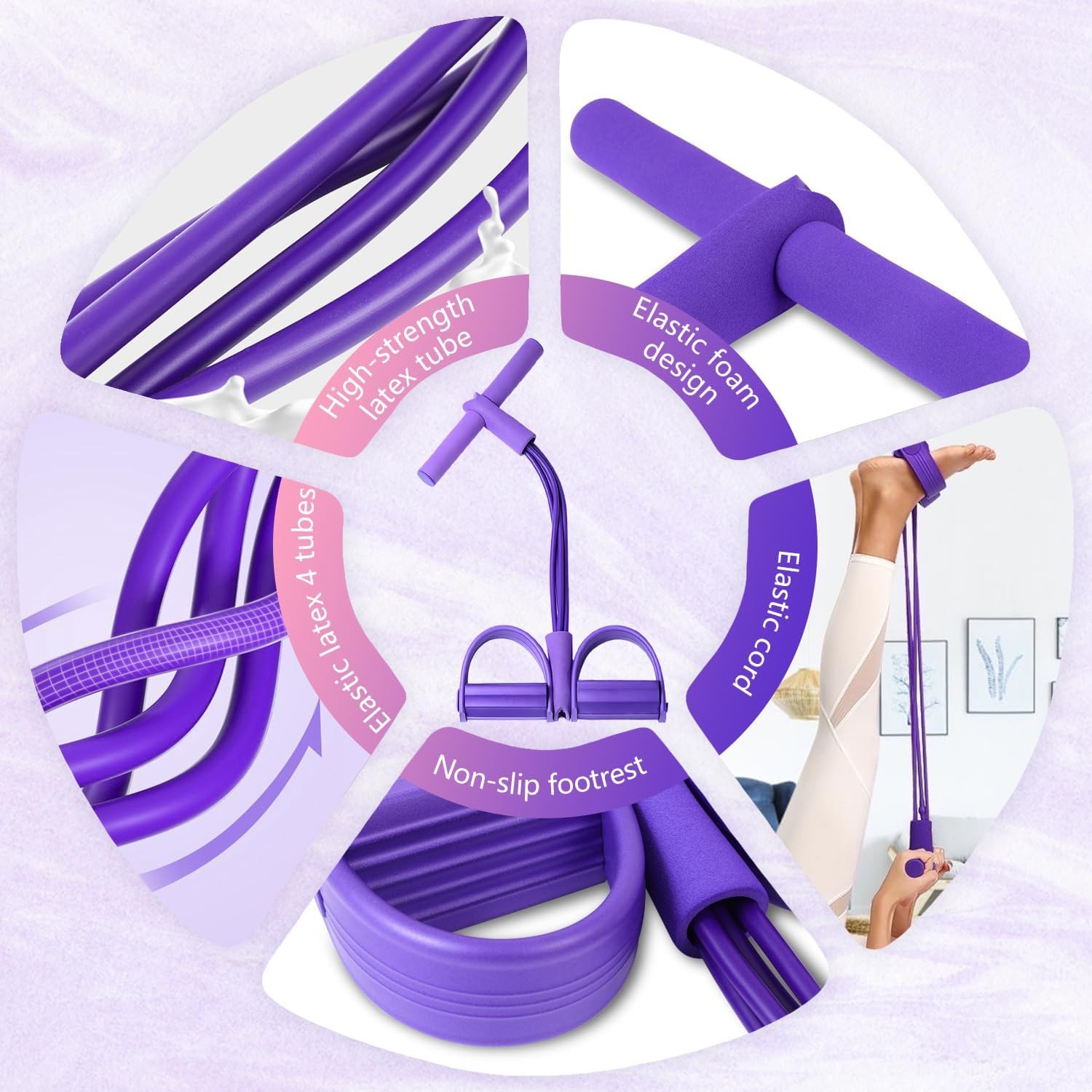 4-Tube Pedal Resistance Band M - Sports Equipment Near Me recension och pris
