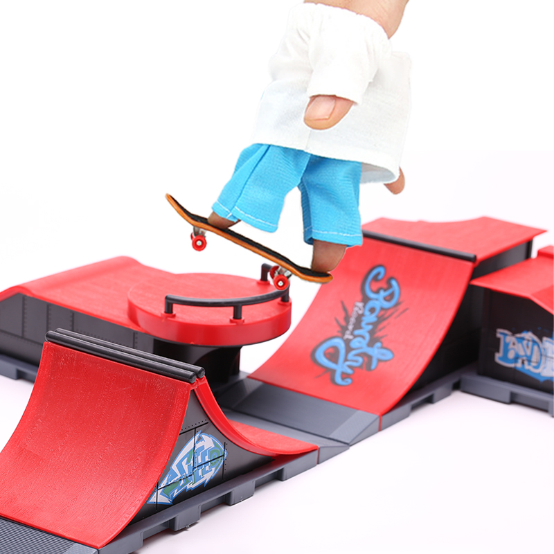 DIY Finger Skatepark 6-in-1 Se - Skateboard Complete Deck recension och pris