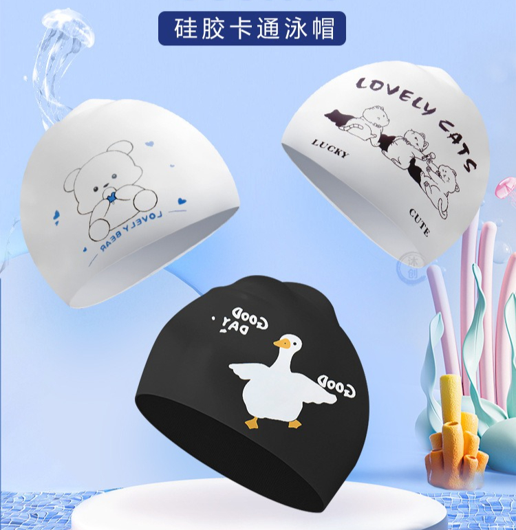 Children's Silicone Cartoon Sw - Swim Cap Silicone recension och pris
