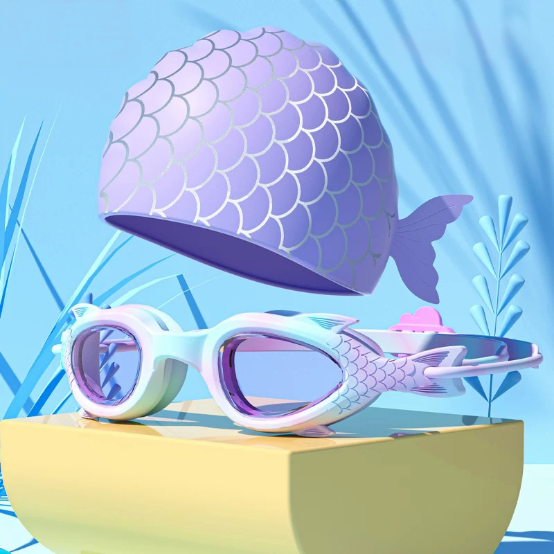 Children's Swimming Goggles; W - Swim Cap Silicone recension och pris