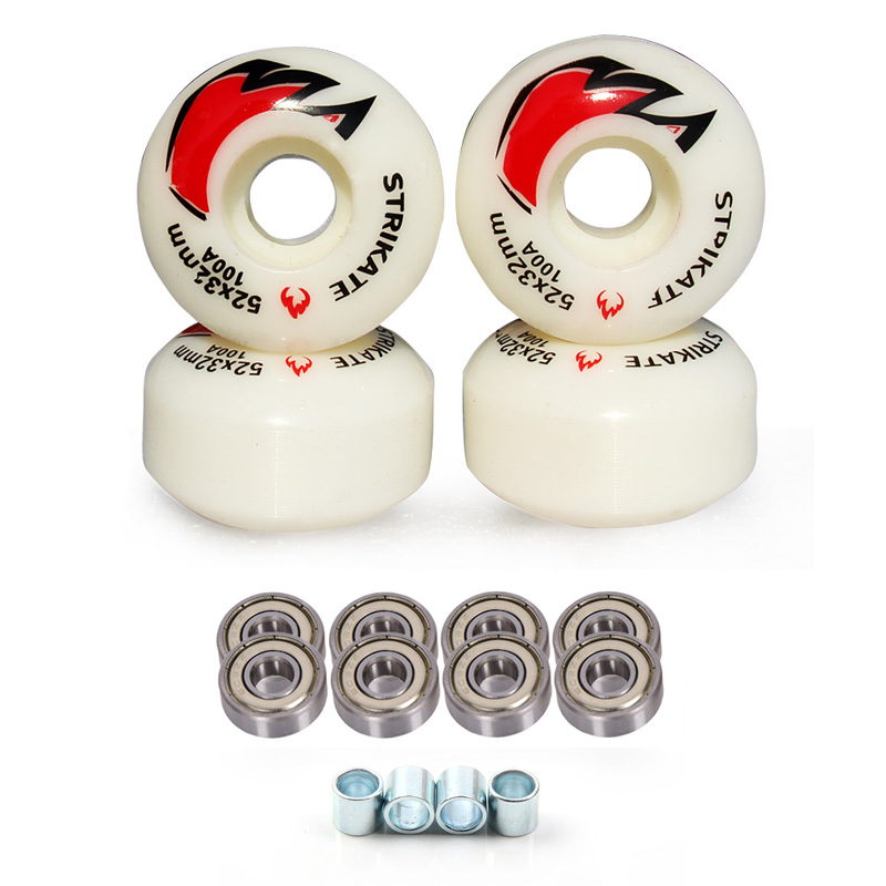 4Pcs Skateboard Wheels With be - Skateboard Complete Deck recension och pris