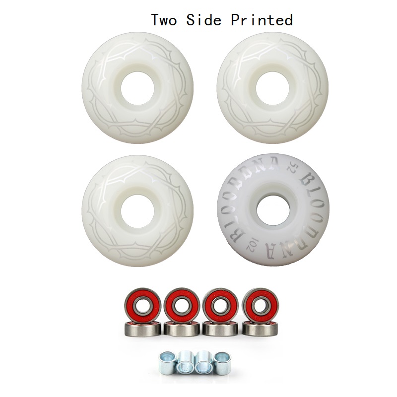 4Pcs Skateboard Wheels With be - Skateboard Complete Deck recension och pris