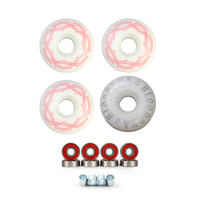 4Pcs Skateboard Wheels With be - Skateboard Complete Deck recension och pris