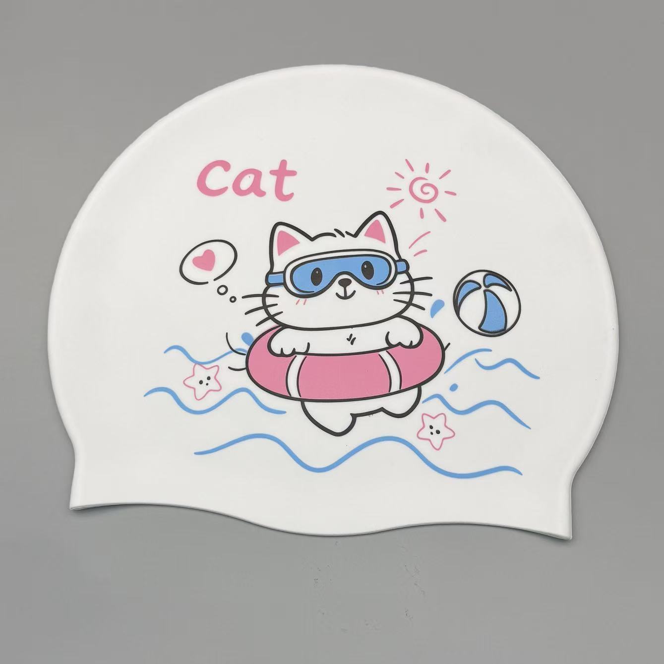 Cute Kitten Silicone Swim Cap  - Swim Cap Silicone recension och pris